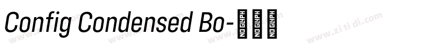 Config Condensed Bo字体转换